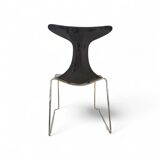 6 x Delfy chair by Gino Carollo for Ciacci Kreaty / Italy 1990s / 2 x red - 4 x black