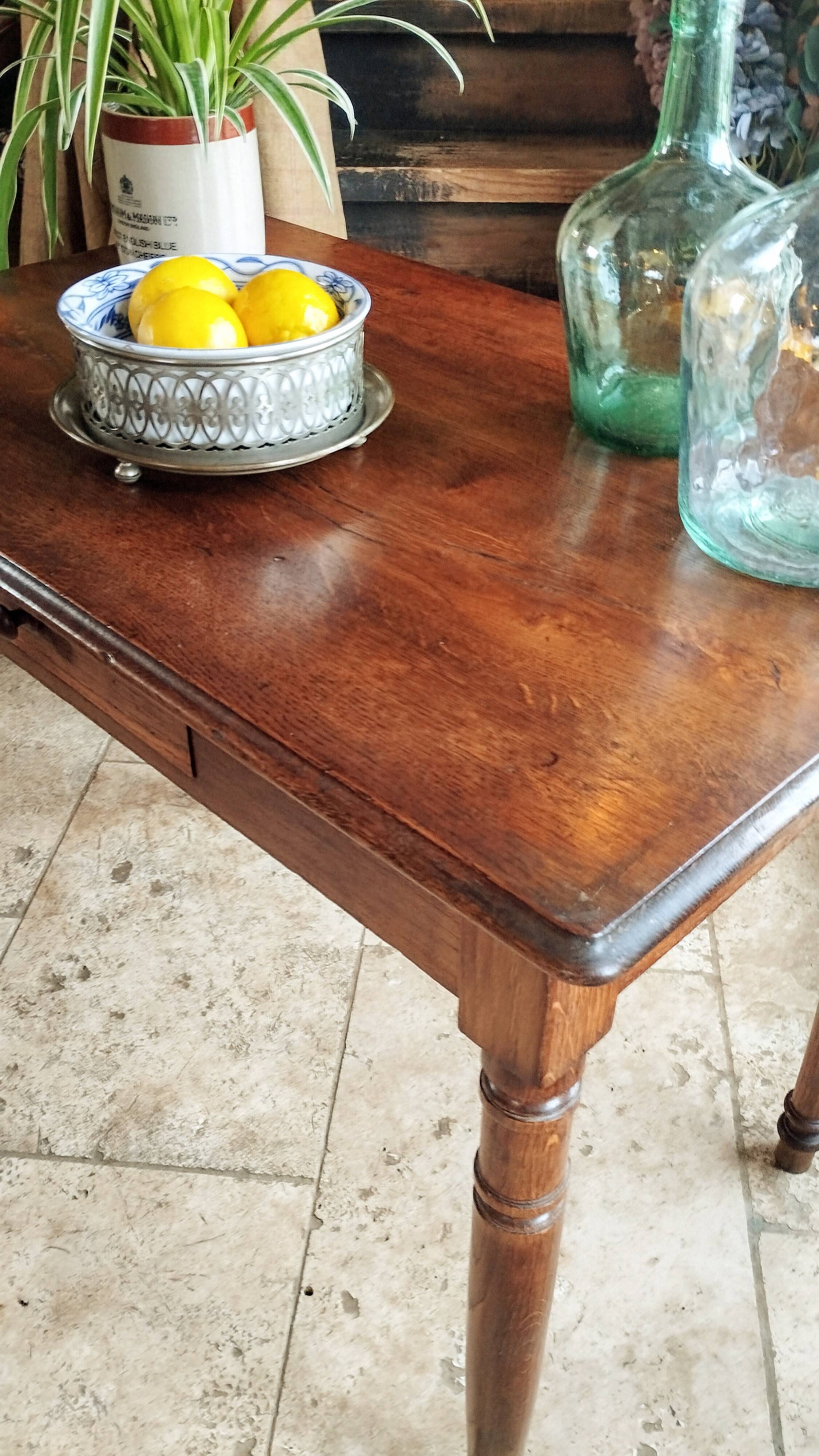 Early 20th century oak side table
