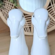 Paire de serre-livres canards vintage