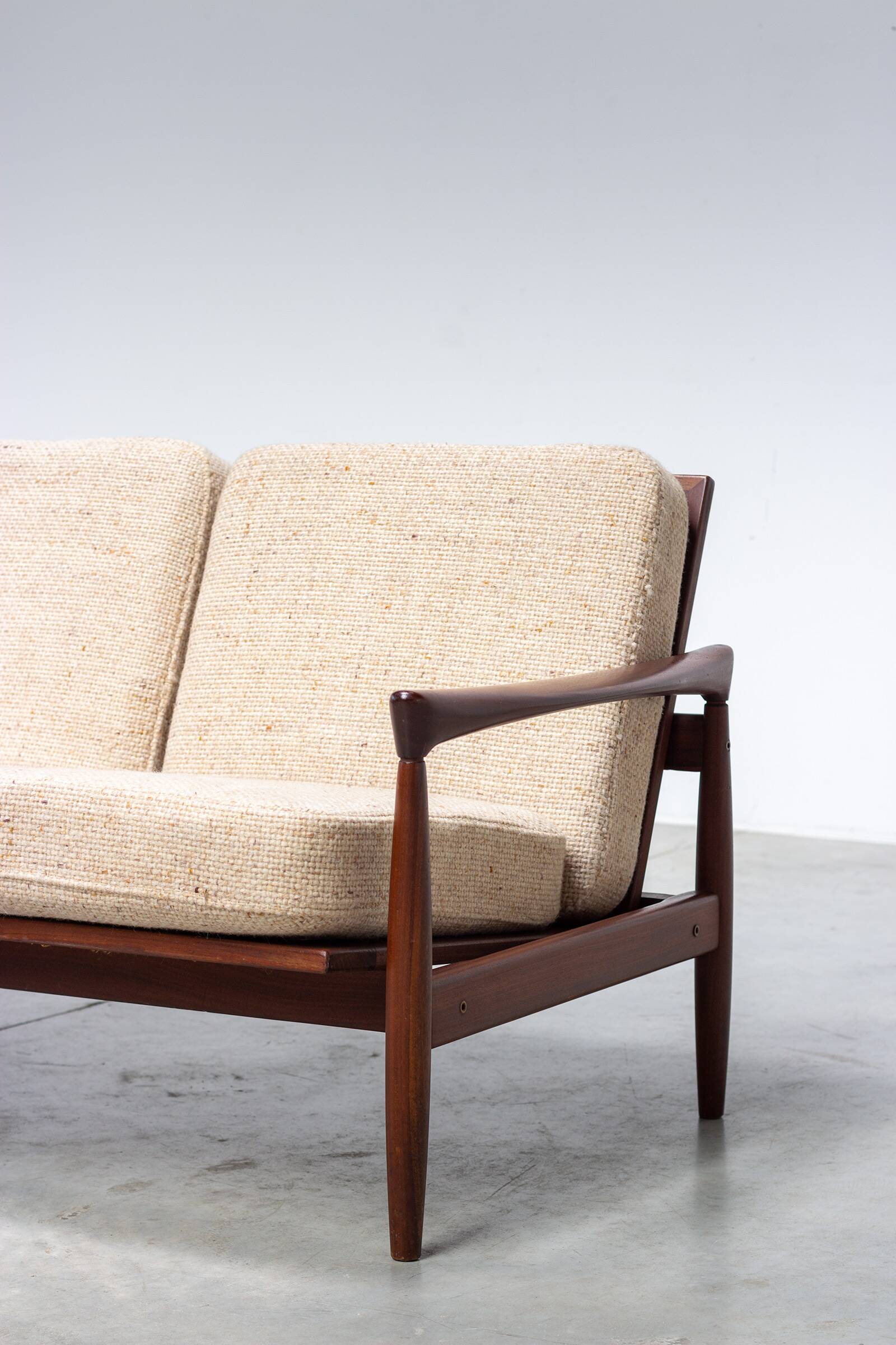 Erik Wørts for Ikea Canape Kolding teak wood 1960