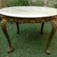 Table basse louis xv bronze et marbre