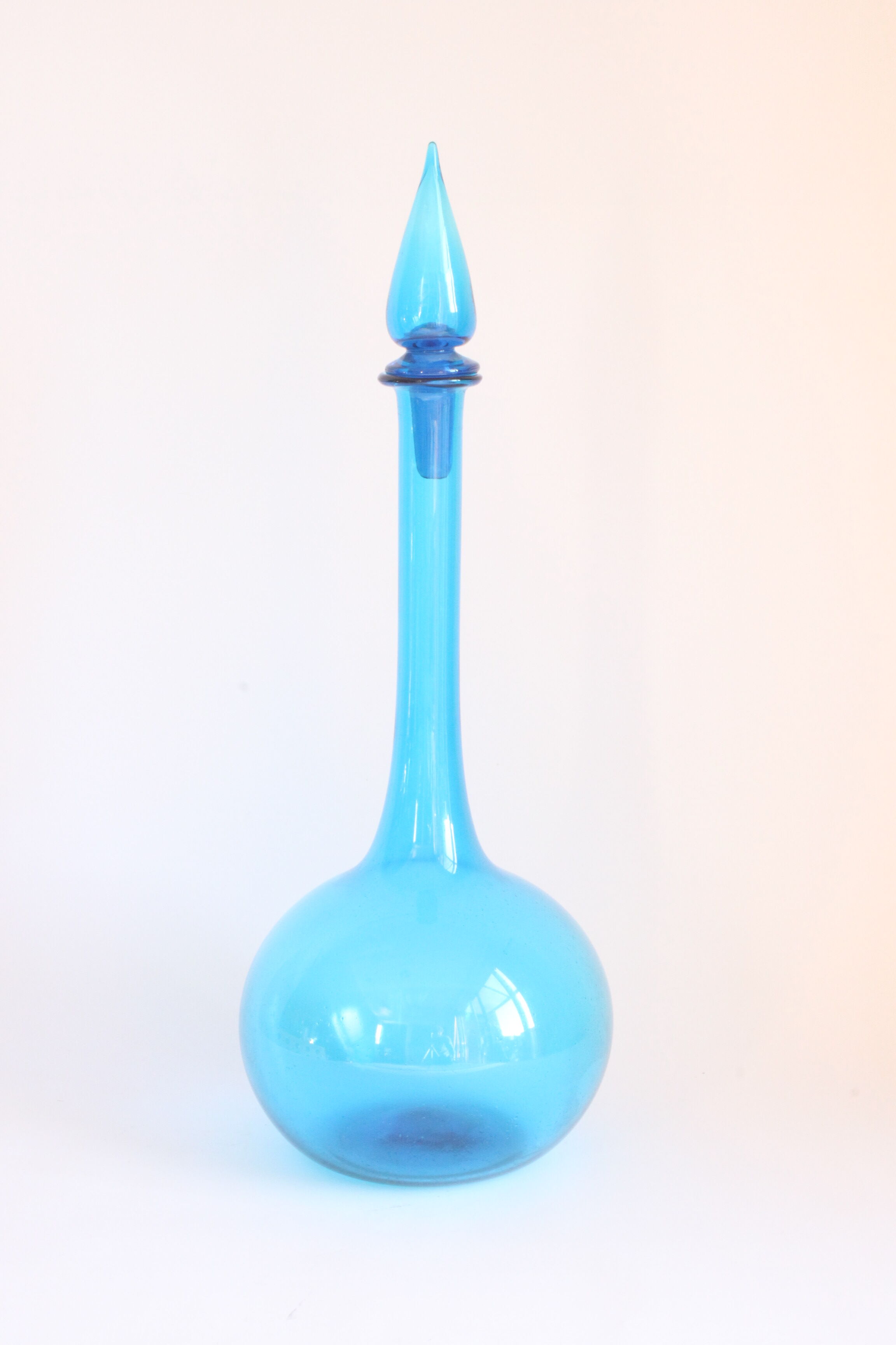 Blue genie bottle, Empoli, Tuscany 1960