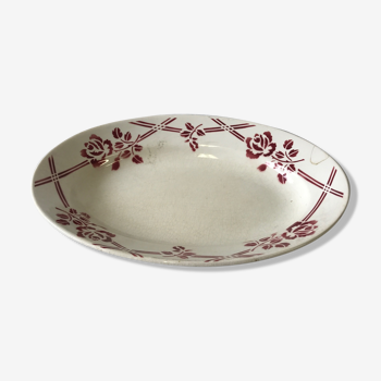 Plat ancien porcelaine