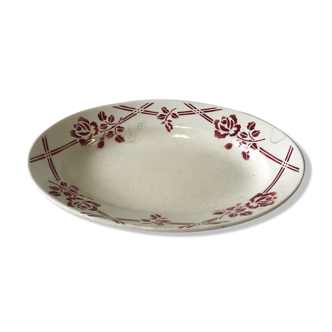 Plat ancien porcelaine