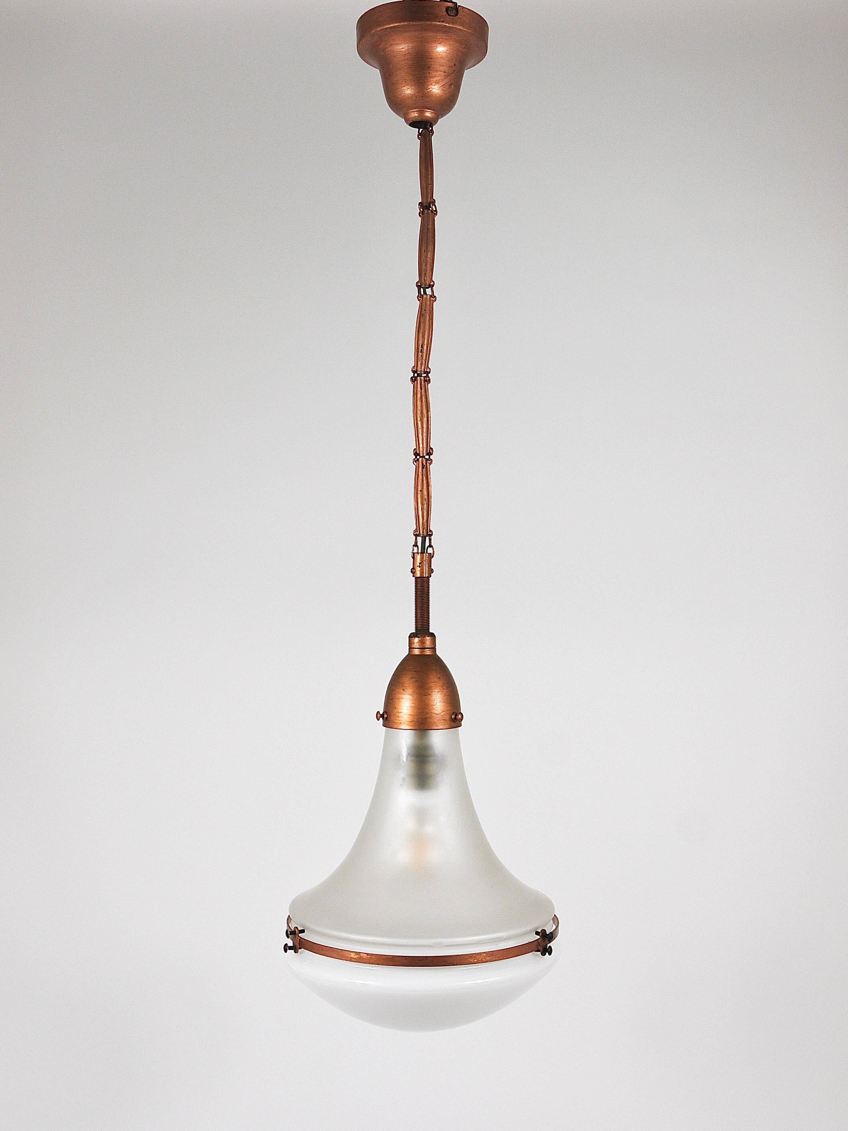 Industrial Pendant Lamp Luzette by Peter Behrens, Siemens Schuckert, Germany, 1910