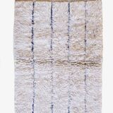 Small Beige Beni Ourain Rug - 130 x 94 cm