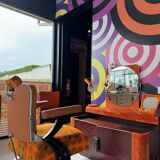 Orange dressing table