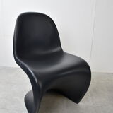 Black panton dining chairs, set of 8