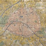 Map of Paris from the 1940s