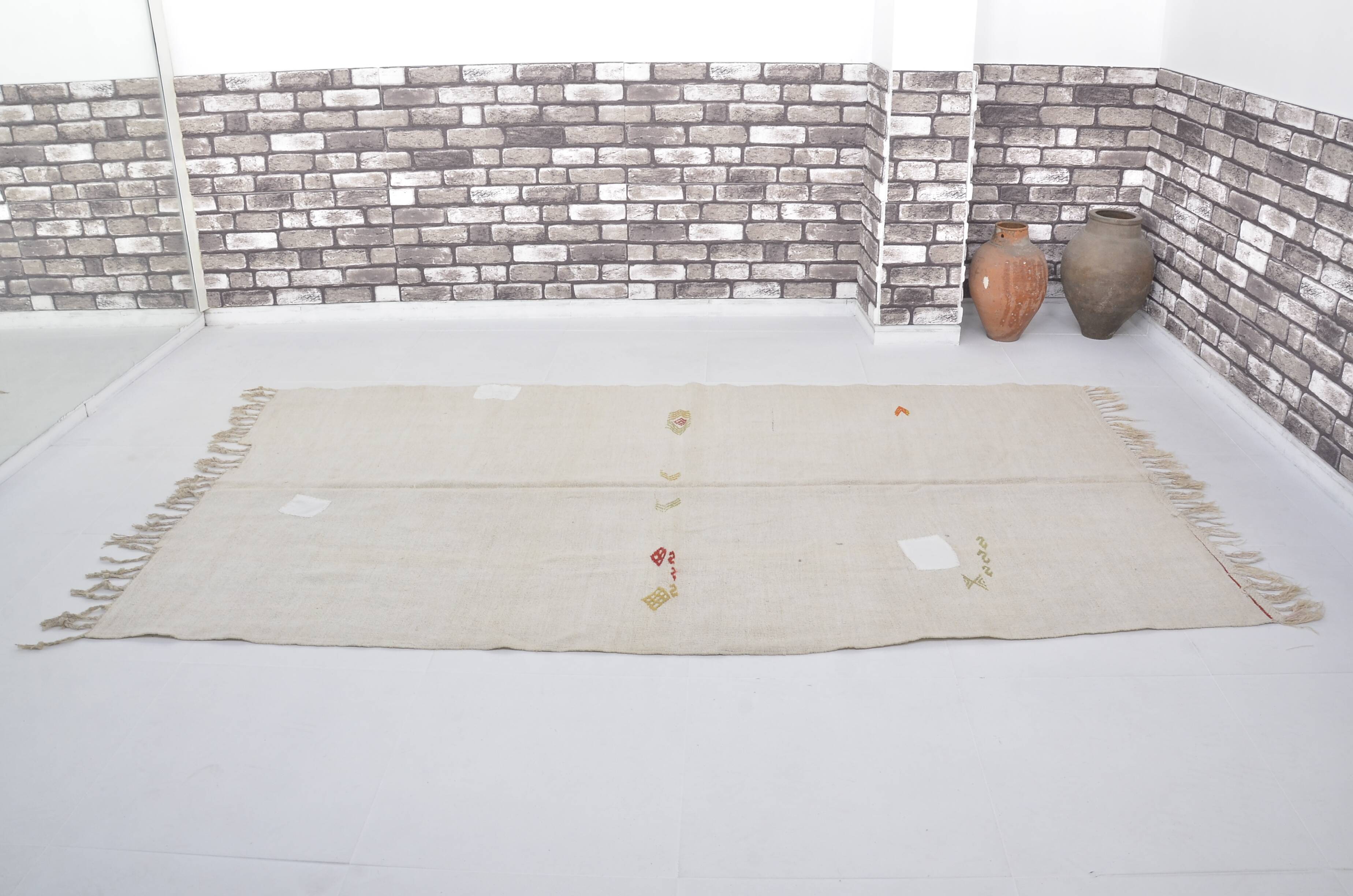 Vintage Oversized Hemp Oushak Rug, Reference 3671