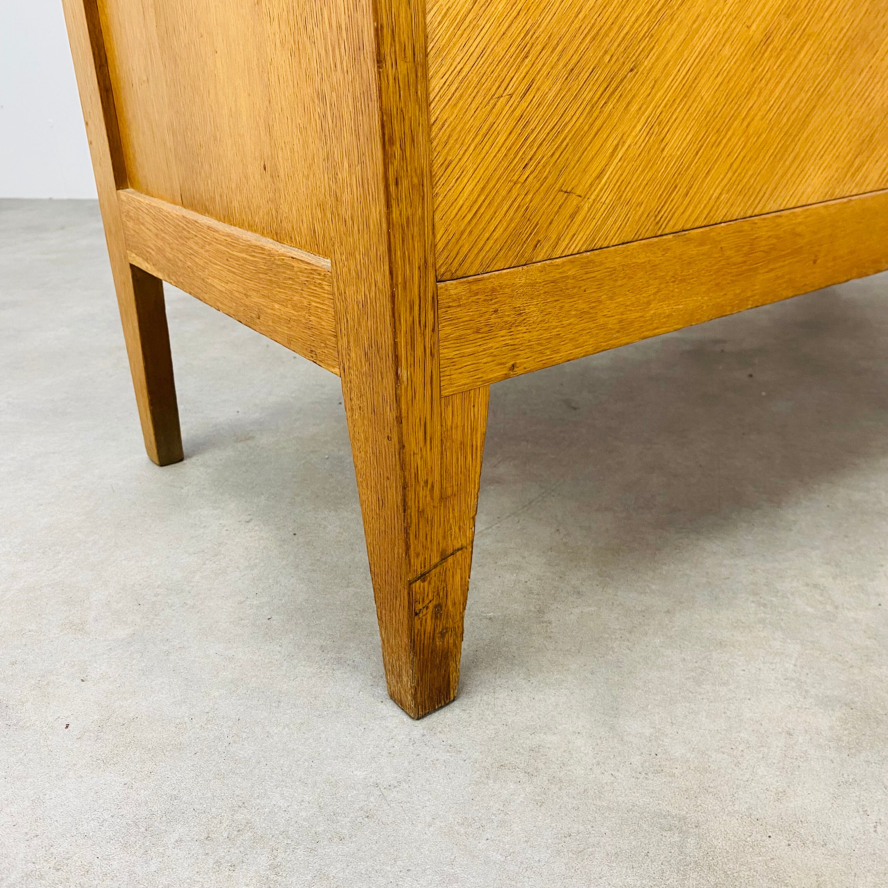 Vintage chest of drawers 50s blond wood