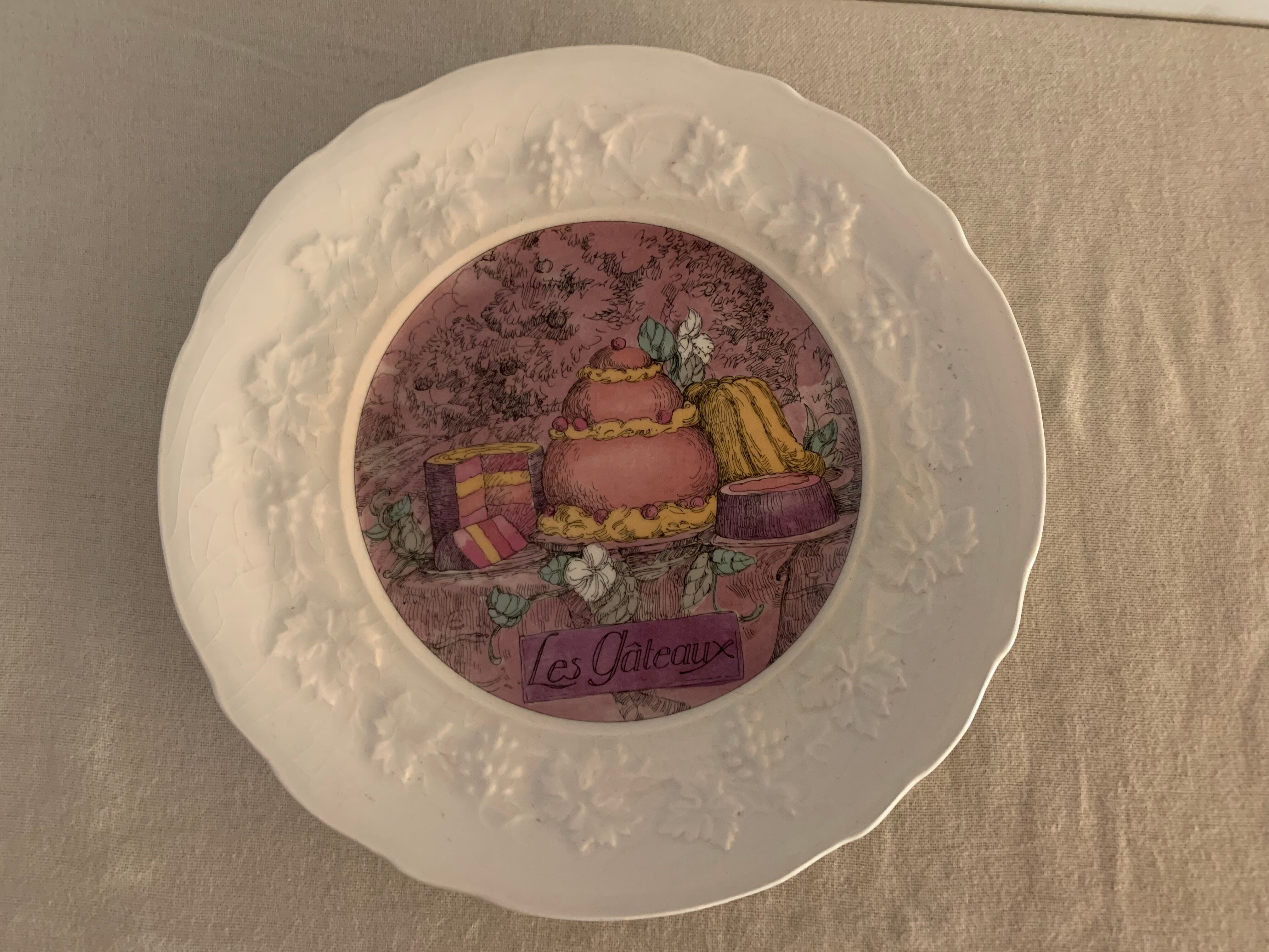 6 gien Marie-Pierre Boitard's Delights dessert plates