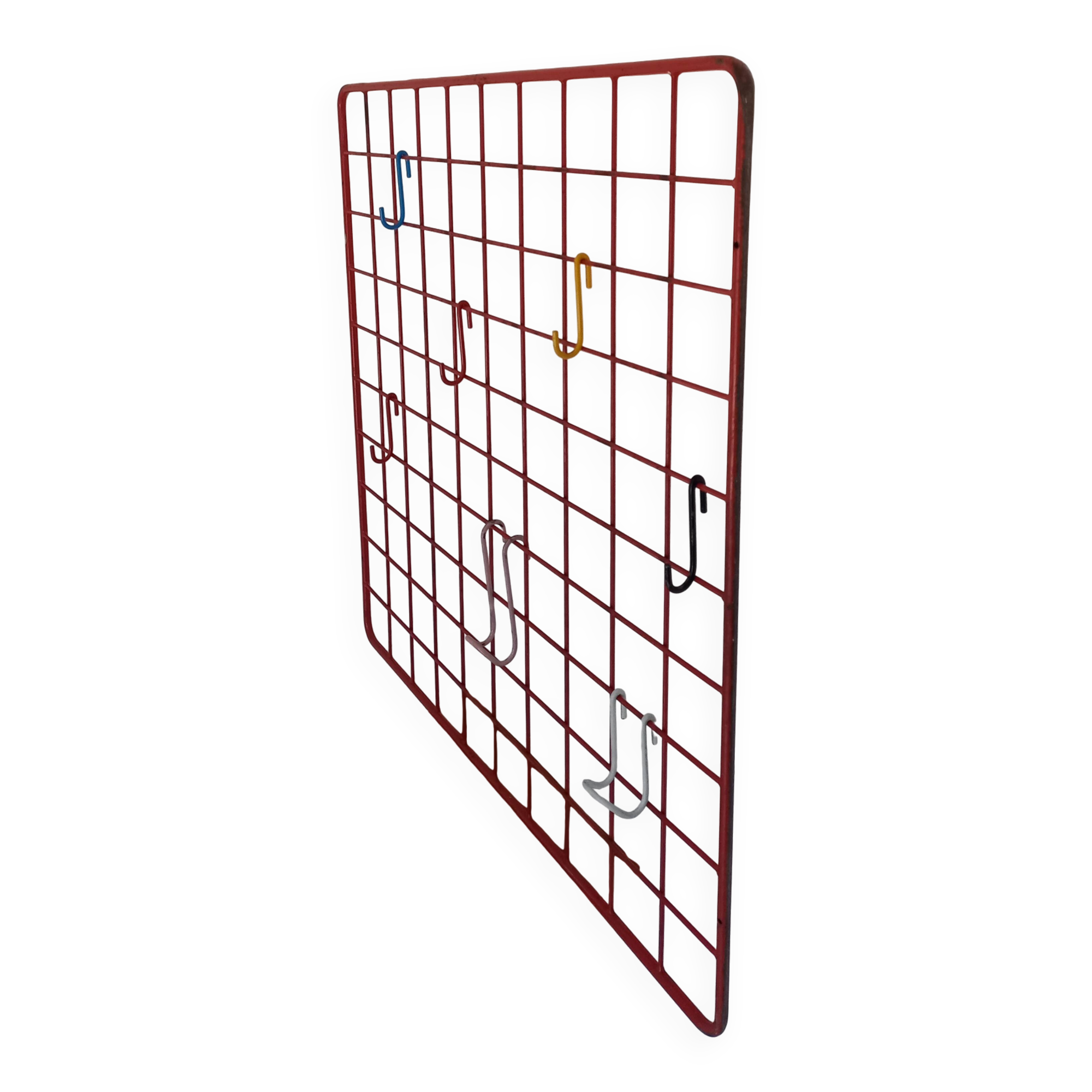 Porte manteau vintage grille par Karl Fichtel des années 60