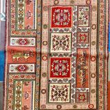 Sirjan vintage Persian carpet fine silk and wool  105x70cm