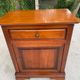 Louis-Philippe style bedside table or end table in cherry wood from the 1980s.
