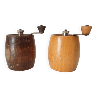 Vintage Marlux pepper mill pair for decoration.