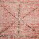 Tapis de couloir vintage turc rouge pâle et rose 3x10, 83x313 cm