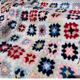 Vintage crochet plaid from the 70s