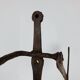 Brutalist sculpture in wrought iron, folk art