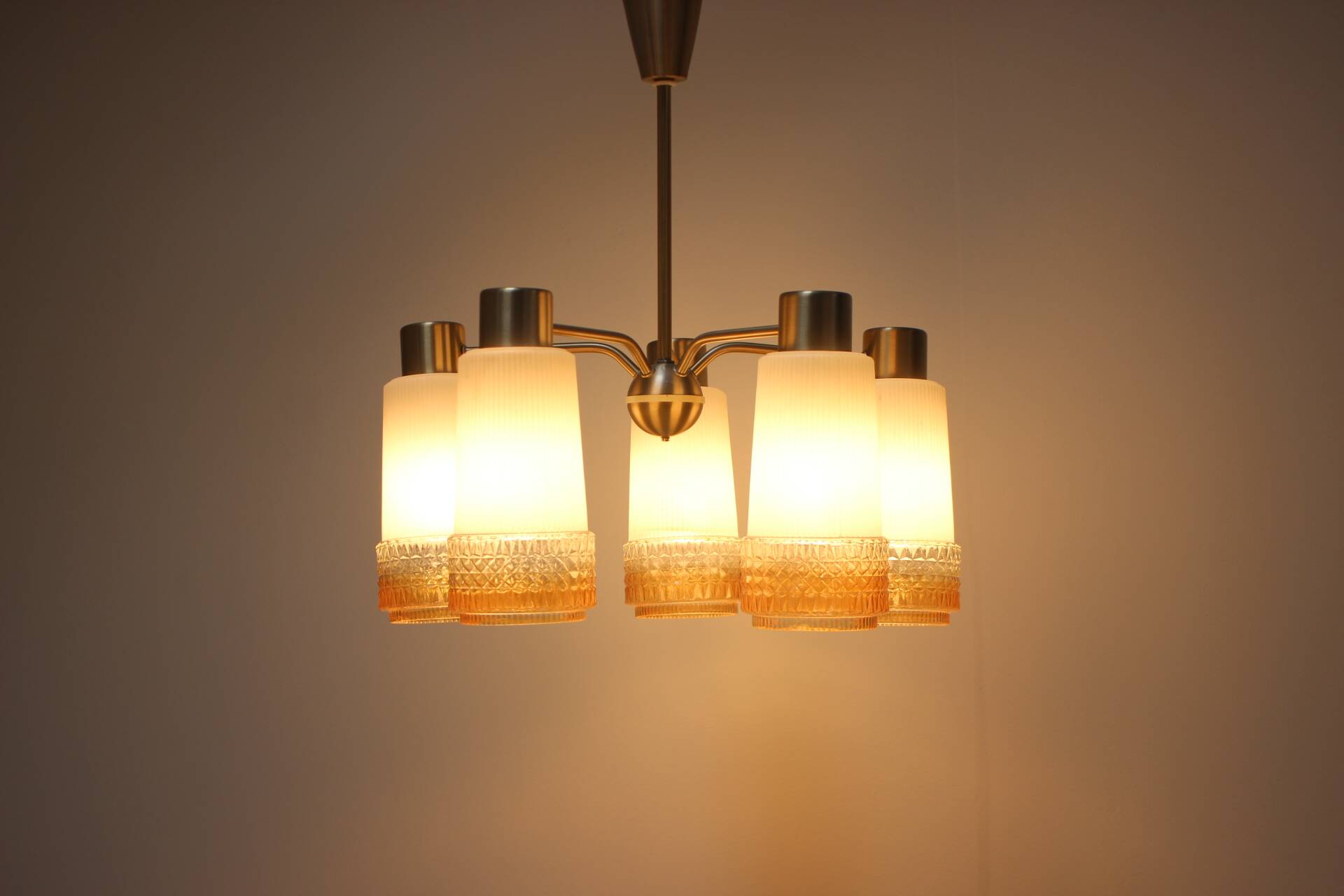 1970's Chandelier by VEB AKA Electric, Germany