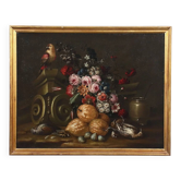 Old painting still life in oil on canvas Italy 17th-18th century