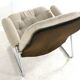 Ekornes Stressless 1970s armchair - very rare early model - new upholstered