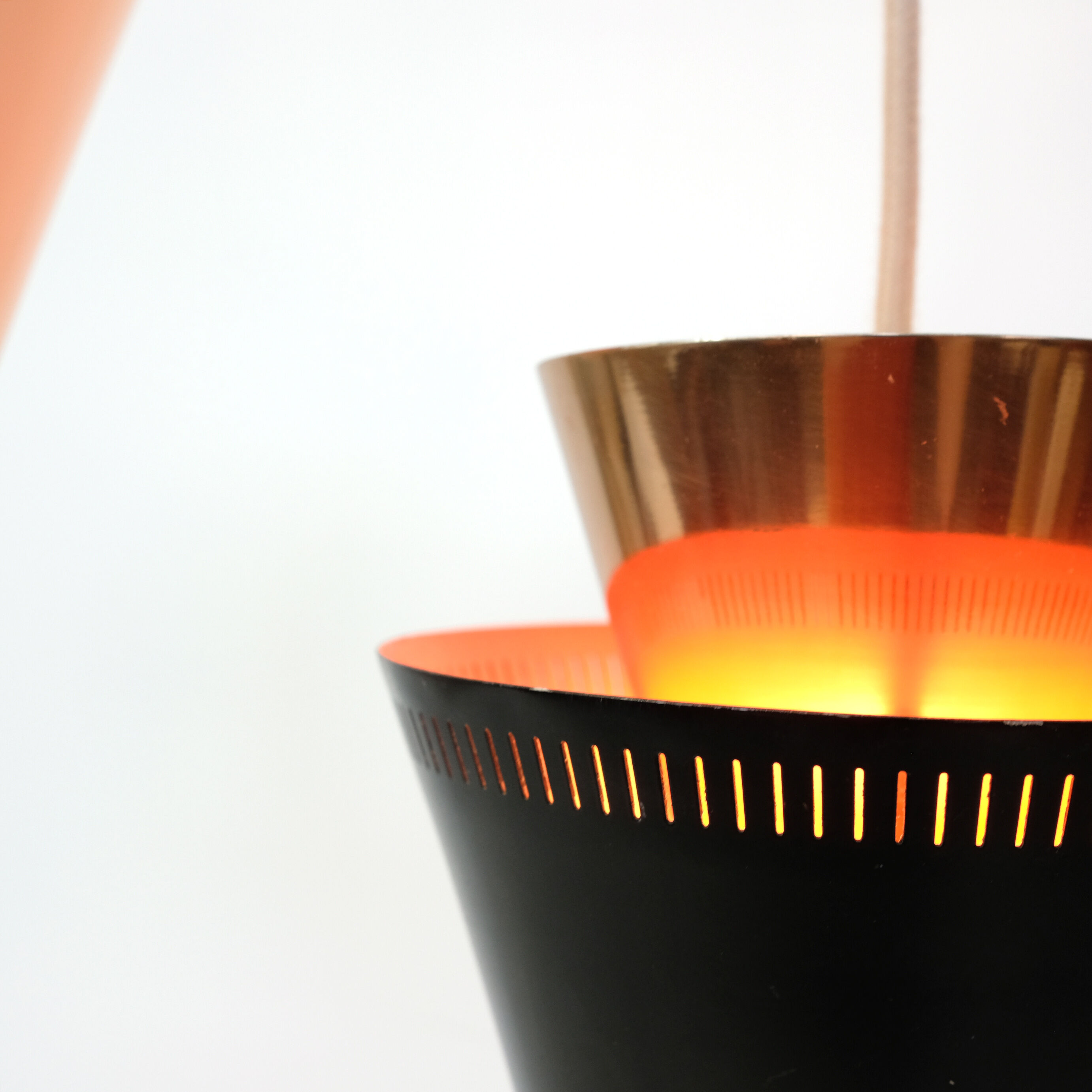 Two-light pendant light of Svend Aage Holm Sorensen, 1950s