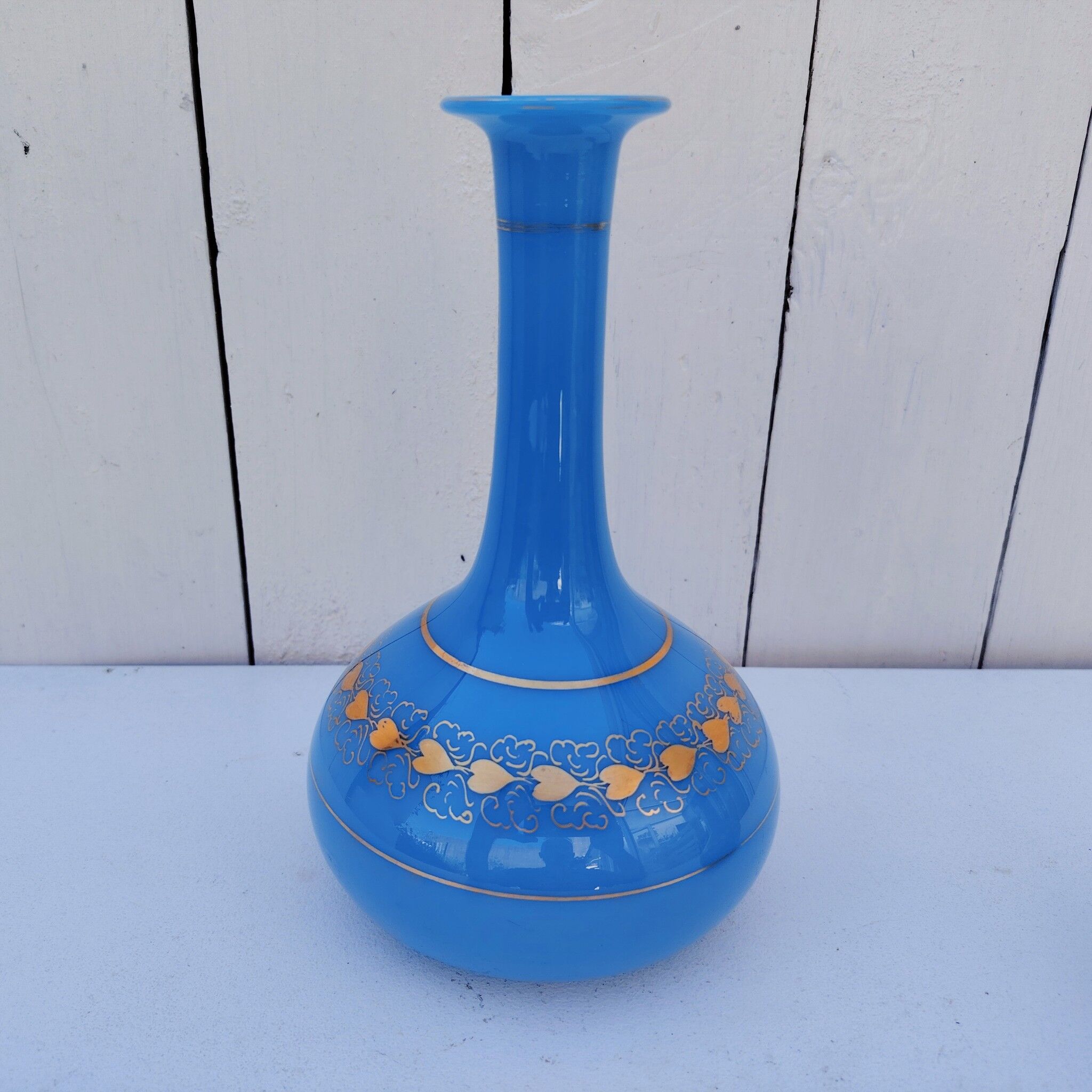 Pair of opaline vases, Baccarat, Napoleon III