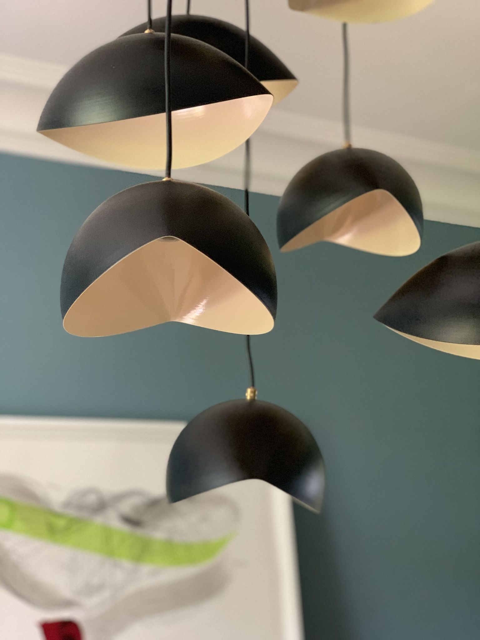 Recent hanging lamp in the style of the 50s