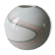 Vase boule en opaline années 80