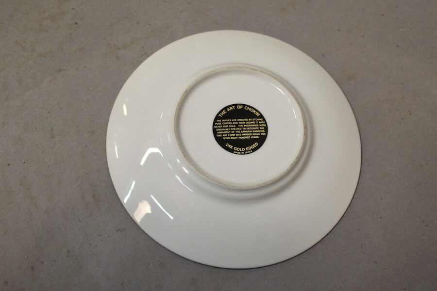 Paire d'assiettes "The art of Chokin"made in Japan