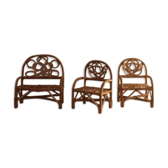 Vintage doll furniture