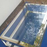 Table basse vintage en laiton