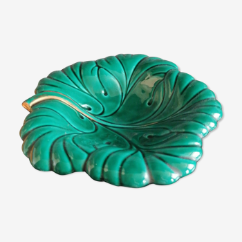 Ceramic fruit cut style vallauris 1950 60 green