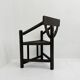 Fauteuil à bras trépied suédois en chêne massif, années 1960