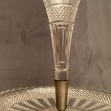 Centerpiece cup enhanced vase cornet crystal Val Saint Lambert late nineteenth