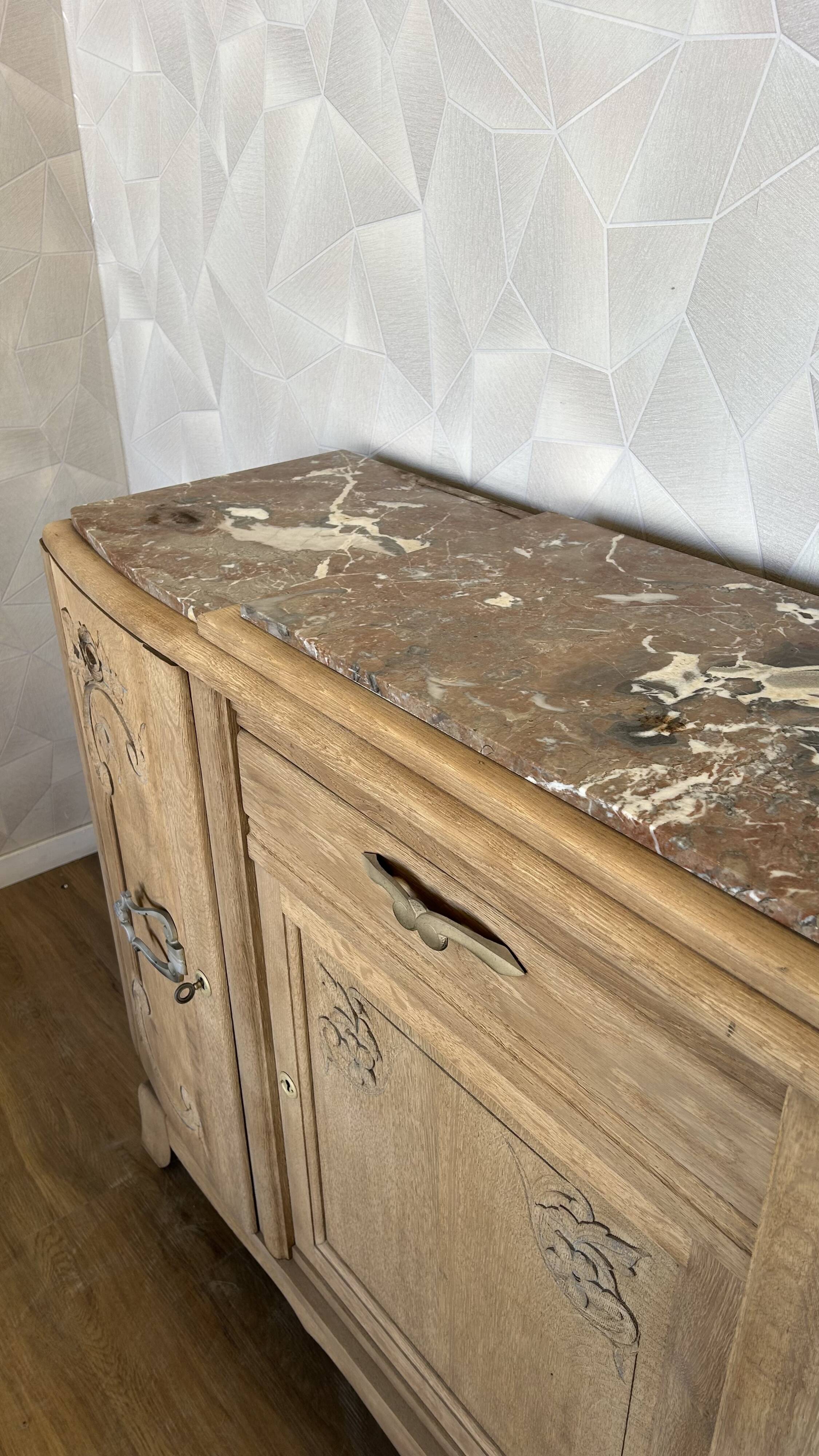 1950s Art Deco airbrushed sideboard
