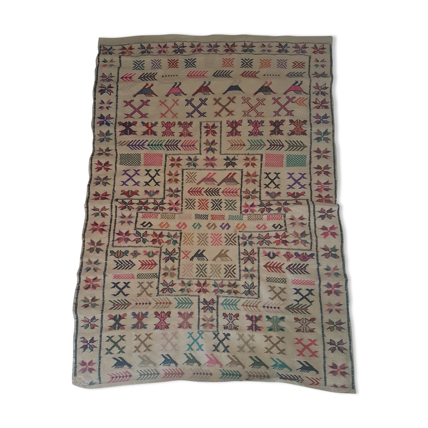 Persian kilim carpet 103x140cm, 100% wool