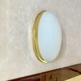 Pair of vintage Glashütte Limburg wall lights 1970