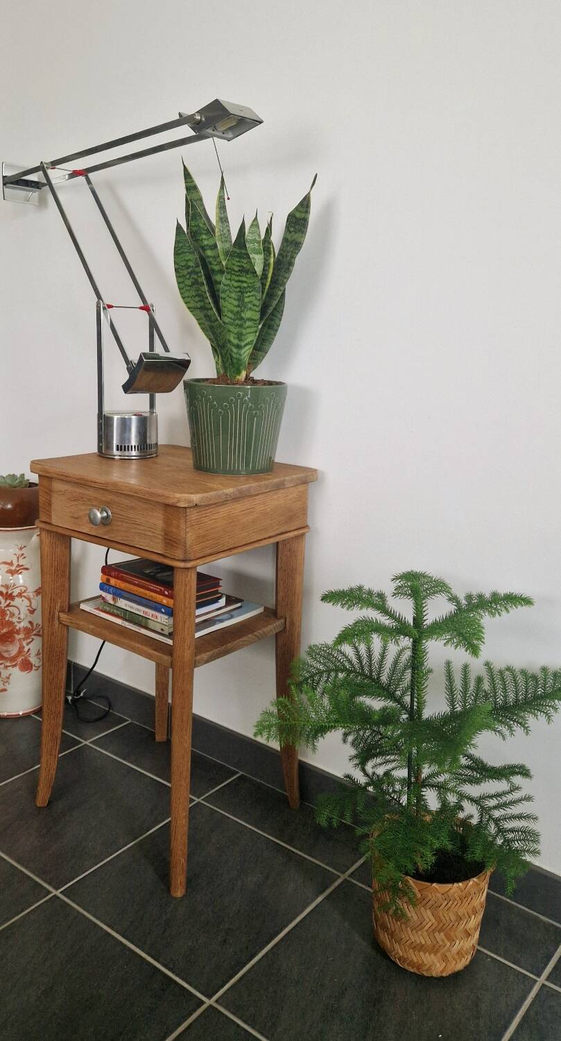 1940s oak side table