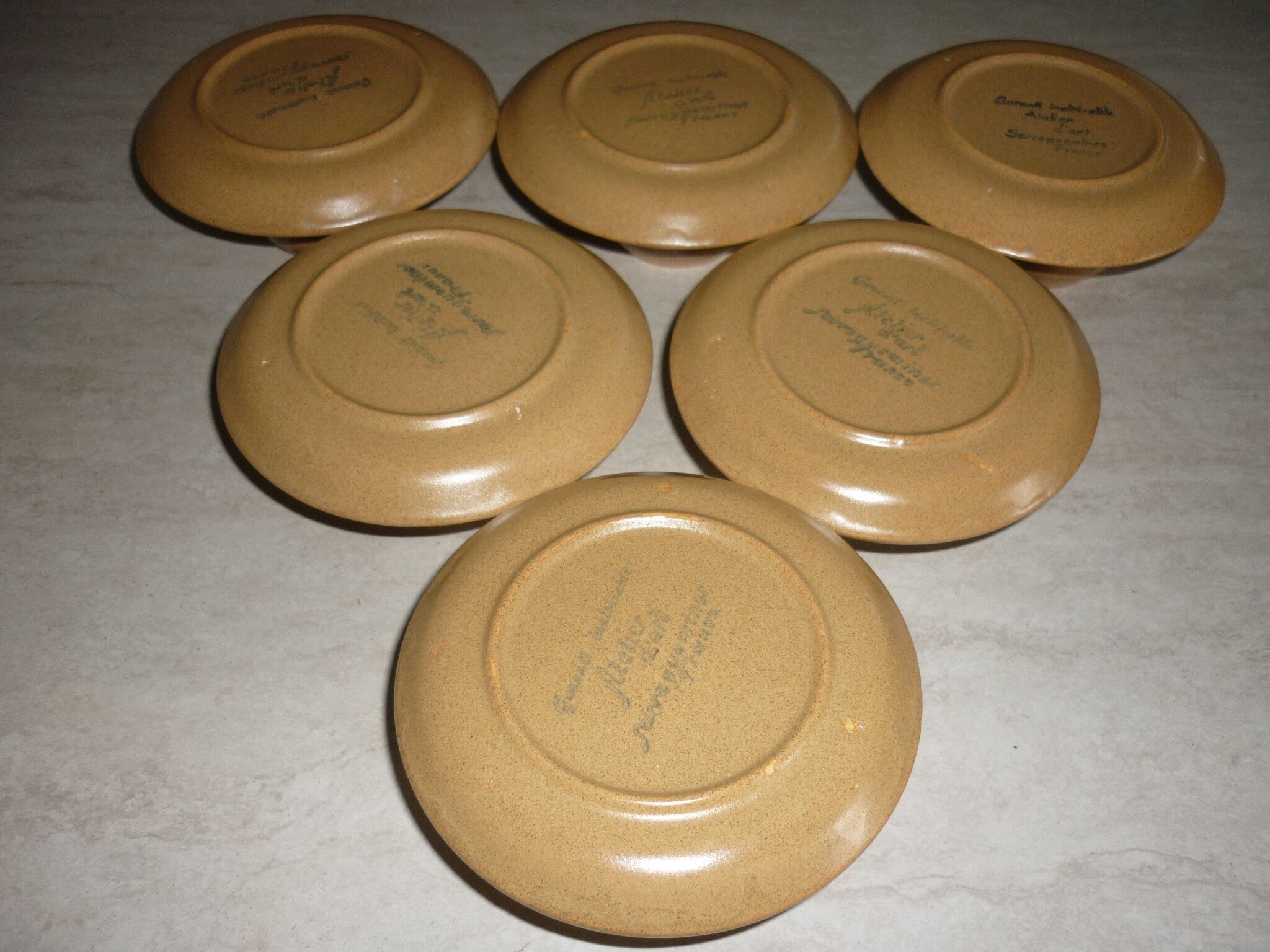 Pair of 2 Savoie Sarreguemines cups and saucers