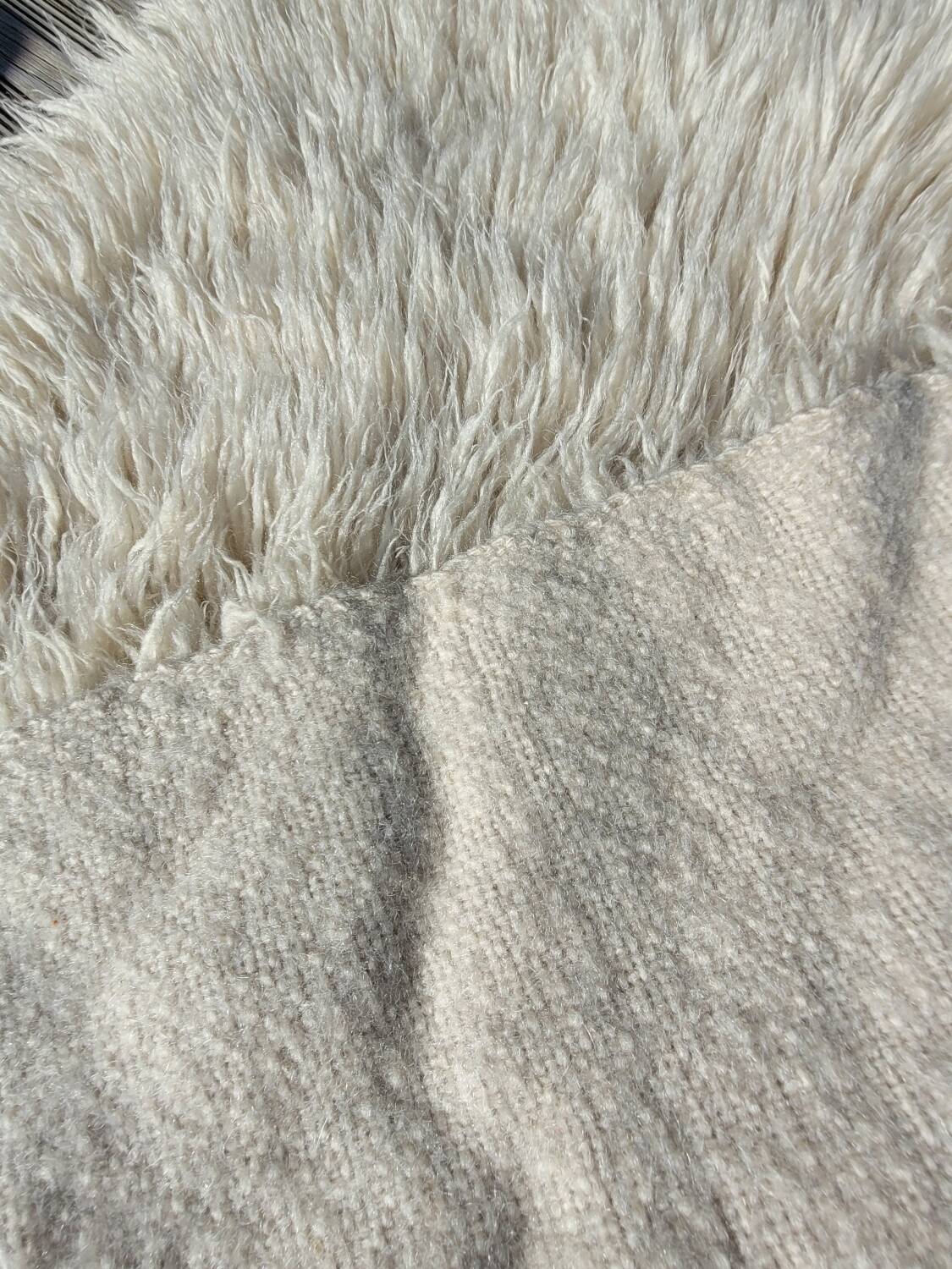 Vintage wool shaggy rug 230x180cm