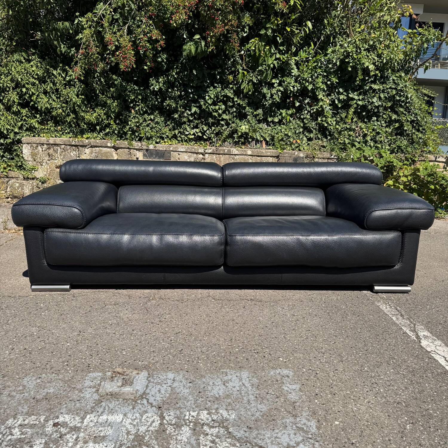 Sofa Roche Bobois black leather