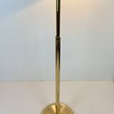 Articulated French library reading floor lamp made in brass, by Boulanger from 1980's. Height adjus