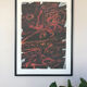 Lithographie originale de jean dubuffet signée et encadrée
