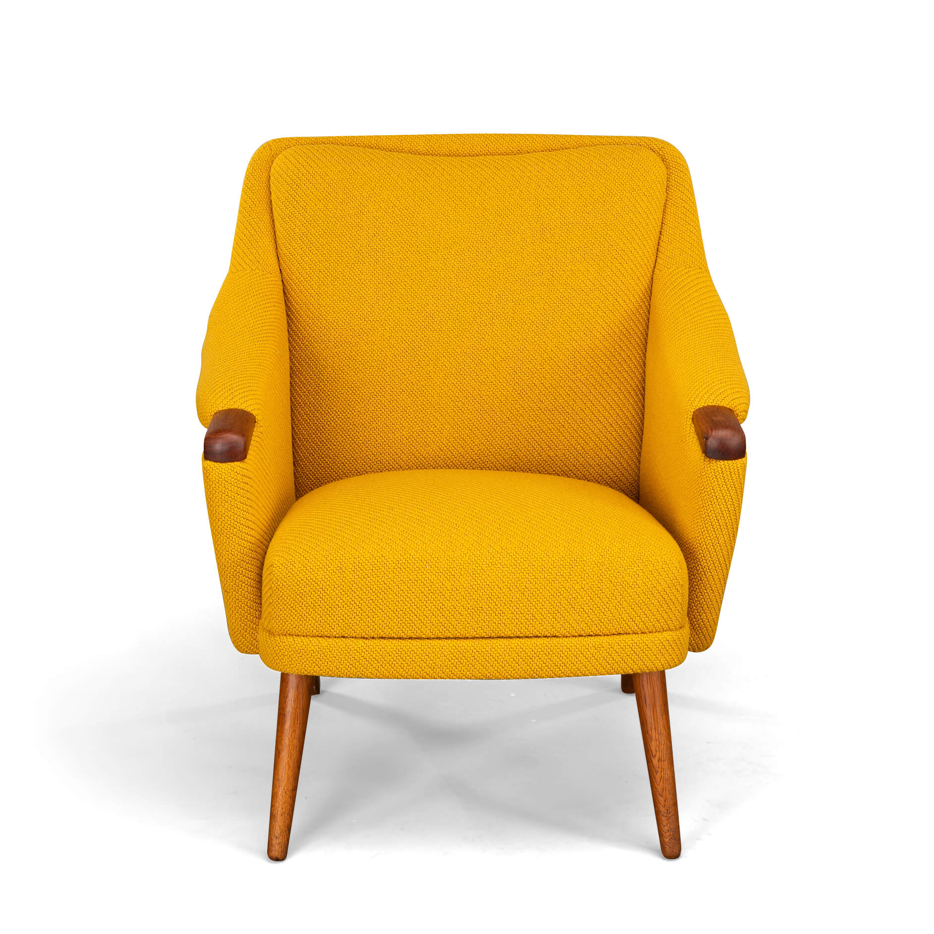 Danish Design reupholstered Yellow Easy chair, 1960s