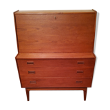 Convenient Danish teak secretary Craftsmanship M.K from the 60s