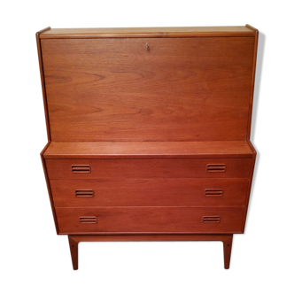 Convenient Danish teak secretary Craftsmanship M.K from the 60s