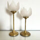 Paire de bougeoirs vintage