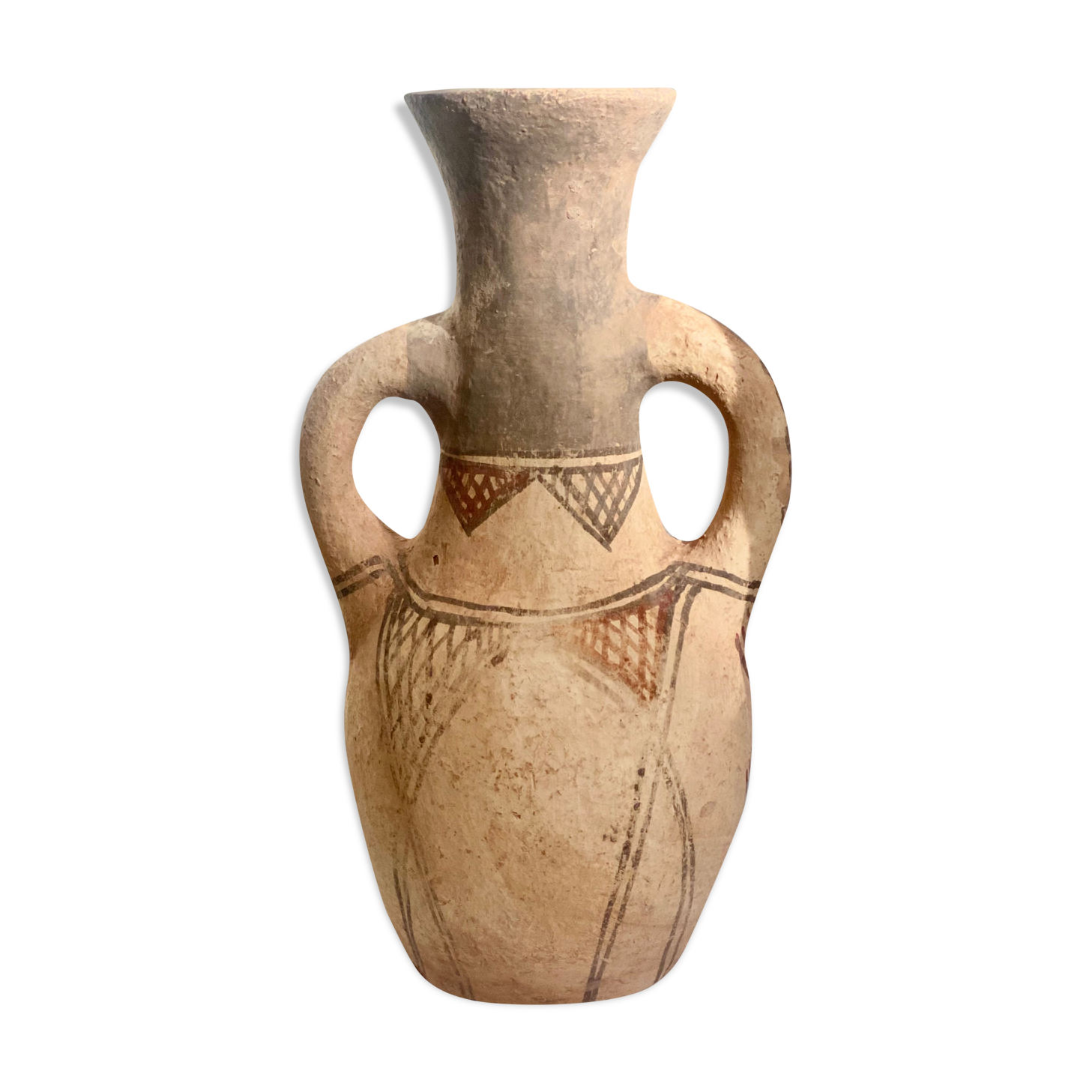 Pottery vase vintage water jar Berber Moroccan rif